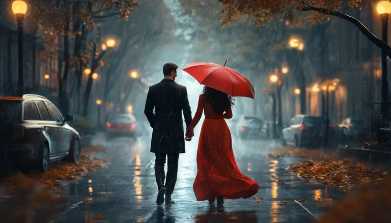 A Vow Made in the Rain - Modern Romance Novel Cover