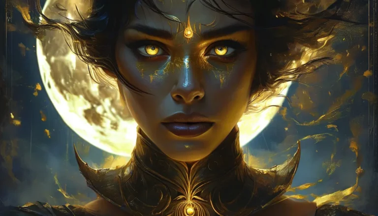 Moon-Gold Eyes and Hidden Heirs - Paranormal & Urban Fantasy Novel Cover