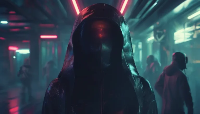 The Neon Vow of Silence - Sci-Fi & Dystopian Novel Cover