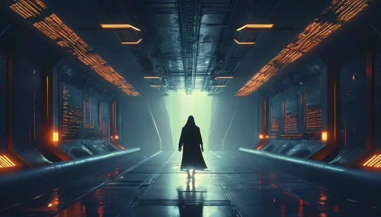 Echoes of the Synthetic Divide - Sci-Fi & Dystopian Novel Cover