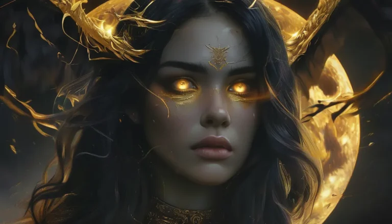 Gold Eyes Beneath the Blood Moon - Paranormal & Urban Fantasy Novel Cover