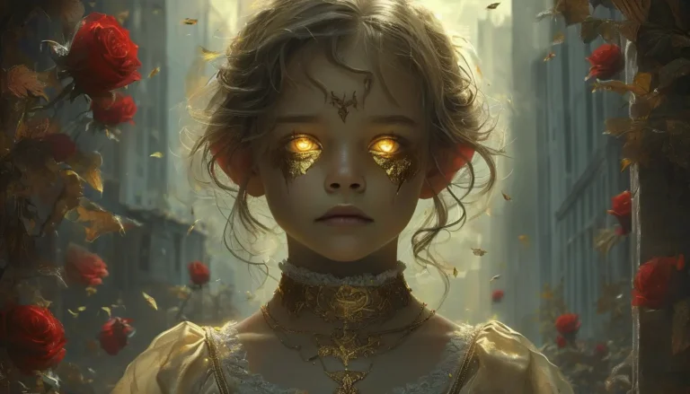 The Gold-Eyed Child and the Vampire's Game - Paranormal & Urban Fantasy Novel Cover